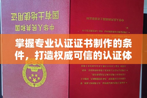 红寺堡掌握专业认证证书制作的条件，打造权威可信的认证体系